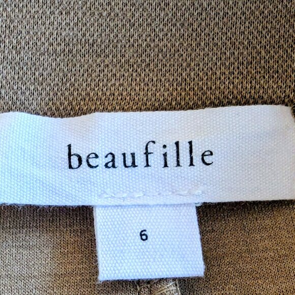 Beaufille Tan Knit Midi Dress - Picture 6 of 7